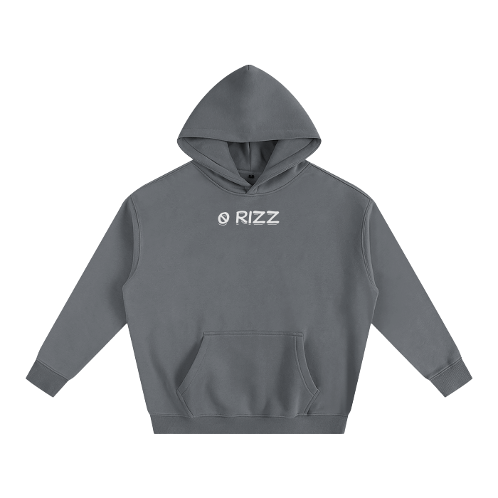 “0 RIZZ” Oversize Fleeced Hoodie