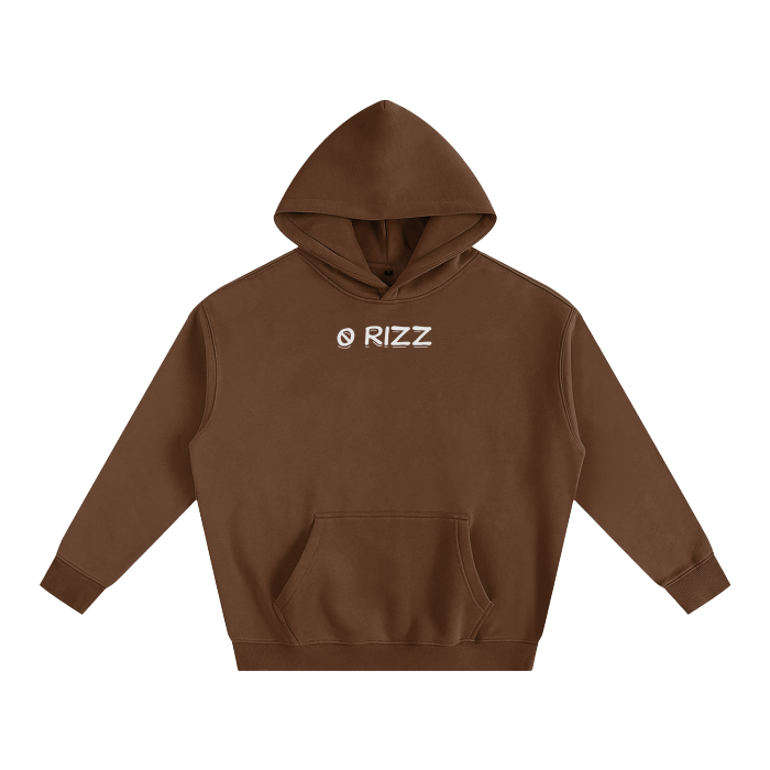 “0 RIZZ” Oversize Fleeced Hoodie